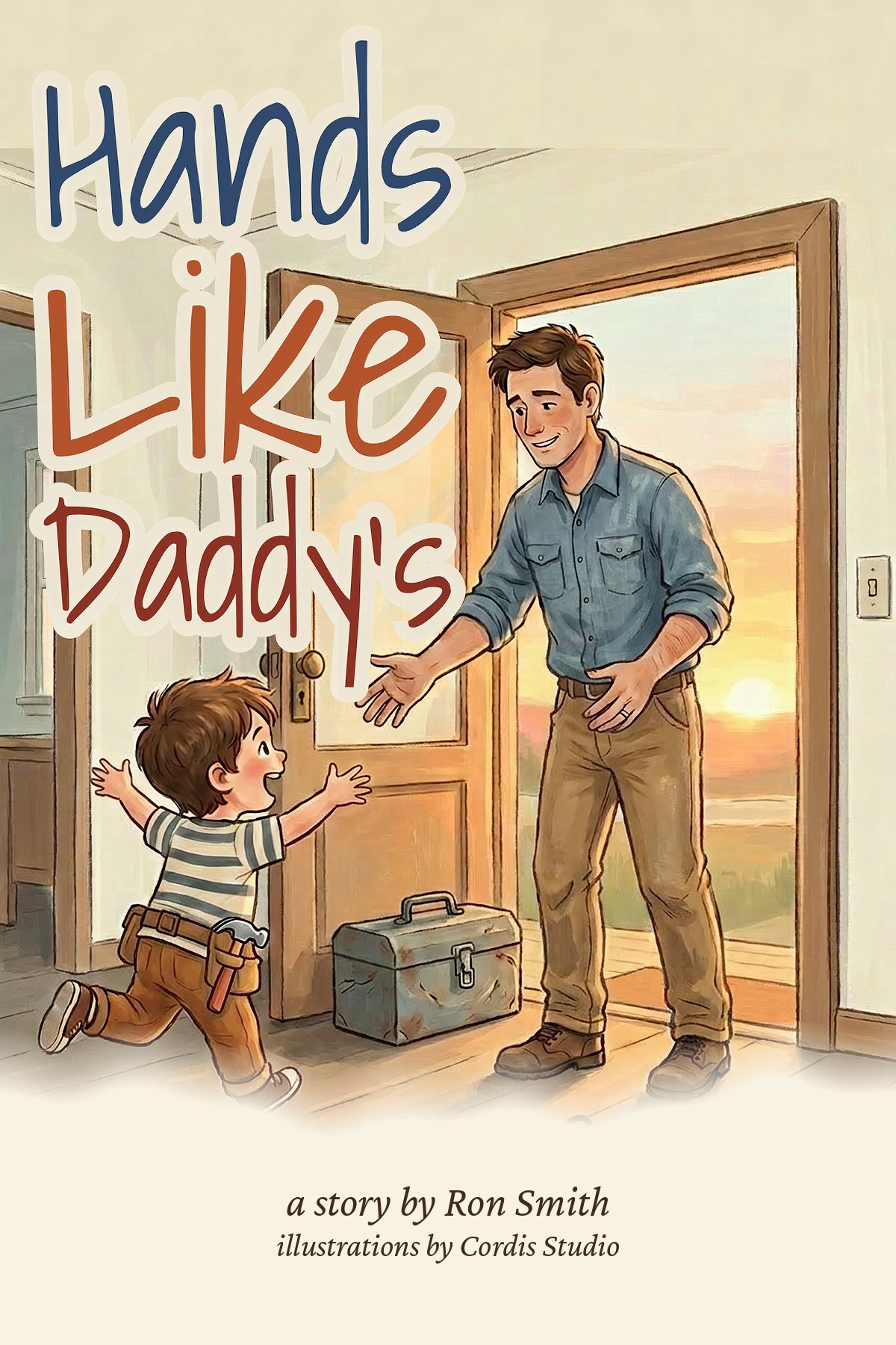 Cover of Hands Like Daddy's, a picture book by Ron Smith, published by Cordis Studio
